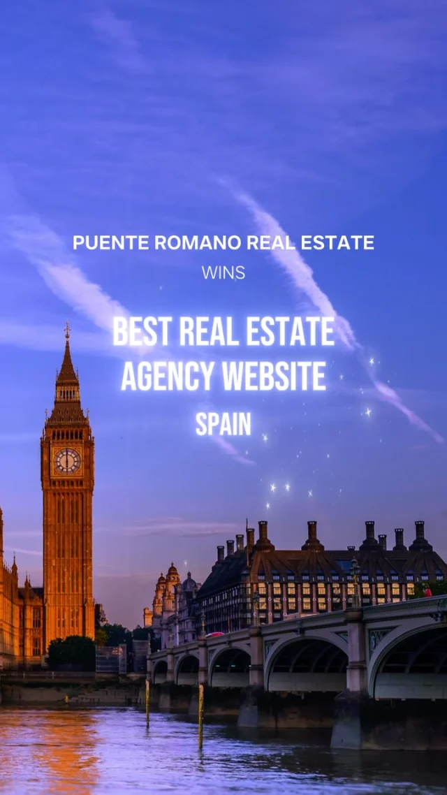 Five stars for Puente Romano Real Estate! ⭐️⭐️⭐️⭐️⭐️We’ve won Best Real Estate Agency Website in Spain 🏆 at the European Property Awards, and there’s more… we’re also nominated for Best Real Estate Agency Website in Europe! 🌐What a moment for our team! A huge thank you to our clients and colleagues for your support. 🙌🍾@internationalpropertyawards #EuropeanPropertyAwards #InternationalPropertyAwards